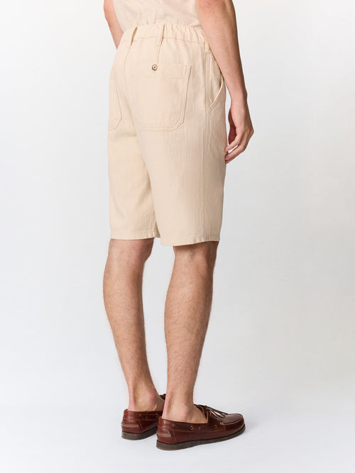 Bermuda regular en coton beige - 2 - Father & Sons   - 3 
