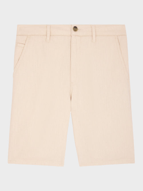 Bermuda regular en coton beige - Father & Sons   - 6 