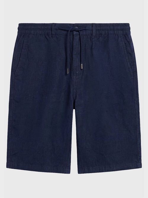 Bermuda en lin bleu indigo - Father & Sons   - 1 