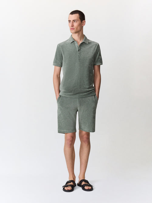 Bermuda regular en jersey éponge kaki - Father & Sons   - 4 