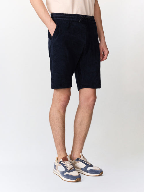 Bermuda regular en jersey éponge bleu marine - 1 - Father & Sons   - 17 