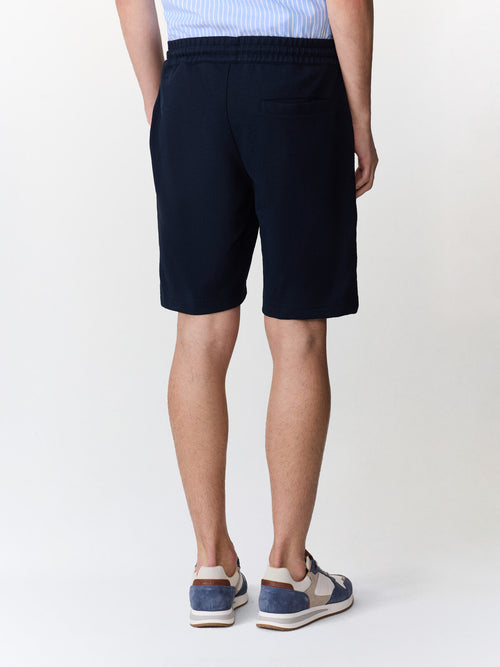 Bermuda regular en maille bleu marine - 2 - Father & Sons   - 13 