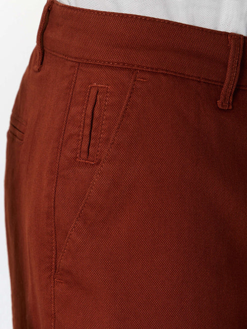 Bermuda slim en coton stretch terracotta - Father & Sons   - 3 