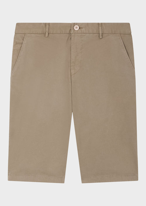 Bermuda en coton stretch beige - 1 - Father & Sons   - 3 