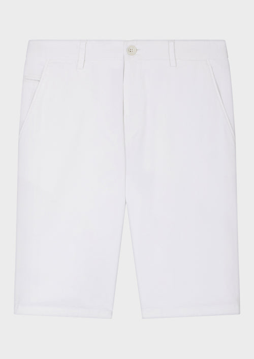Bermuda en coton stretch blanc - 1 - Father & Sons   - 1 