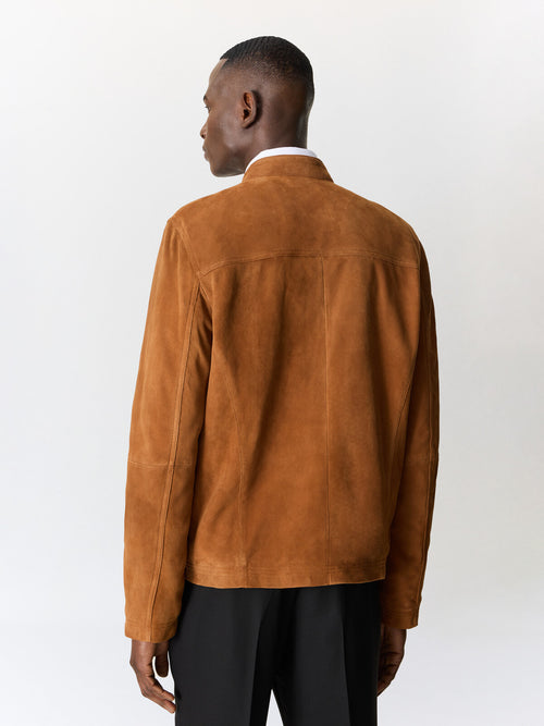 Blouson en cuir nubuck cognac - 2 - Father & Sons   - 10 