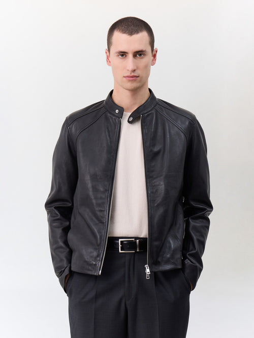 Blouson en cuir noir - 1 - Father & Sons   - 17 