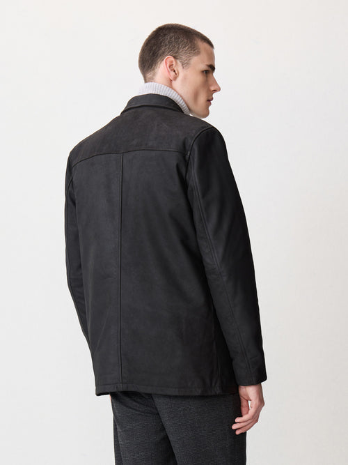 Veste en cuir marron - 2 - Father & Sons   - 16 