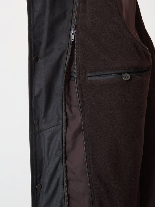 Veste en cuir marron - Father & Sons   - 5 