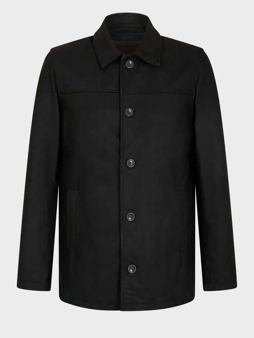 Veste en cuir marron - Father & Sons   - 7 