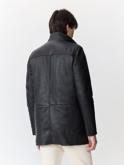 Veste en cuir noir - 2 - Father & Sons   - 17 