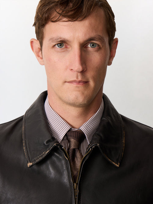 Blouson en cuir noir - Father & Sons   - 6 