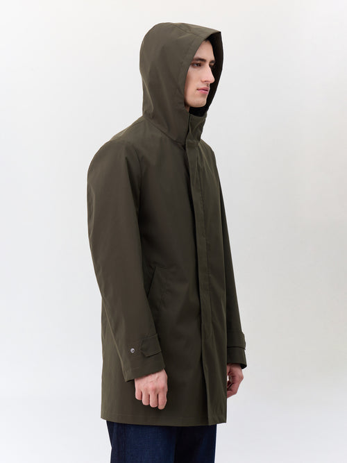 Parka kaki à capuche - Father & Sons   - 3 