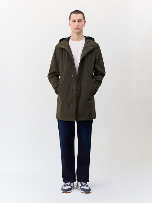 Parka kaki à capuche - Father & Sons   - 6 