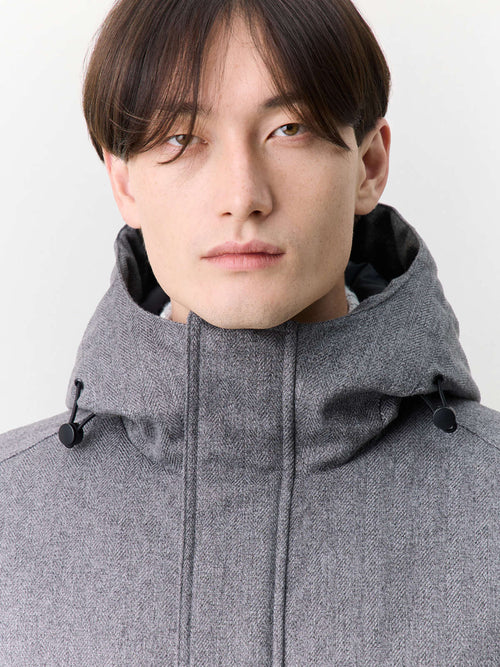 Parka anthracite à capuche - Father & Sons   - 4 