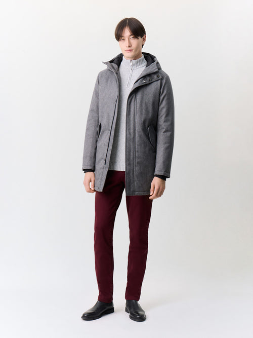 Parka anthracite à capuche - Father & Sons   - 6 