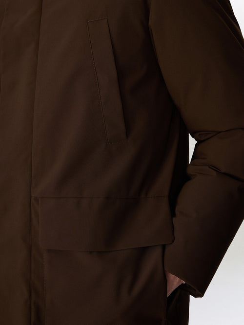 Parka marron à capuche amovible - Father & Sons   - 4 