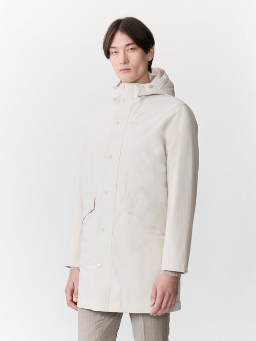 Parka écrue à capuche - 1 - Father & Sons   - 12 