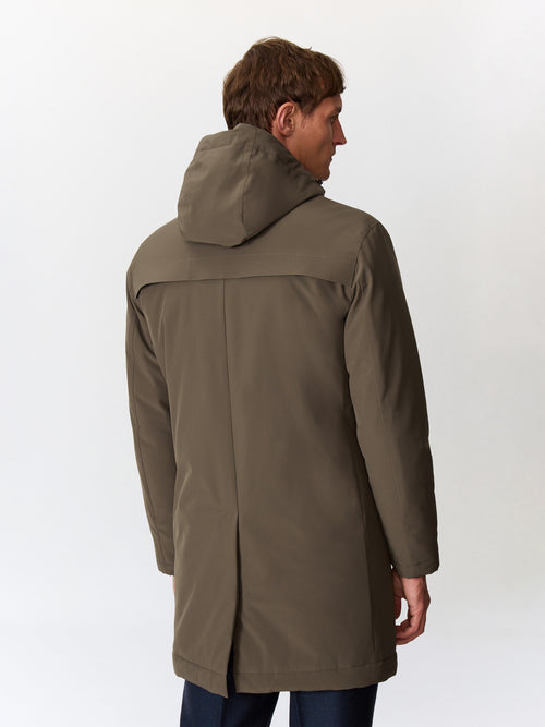 Parka kaki à capuche - Father & Sons   - 2 