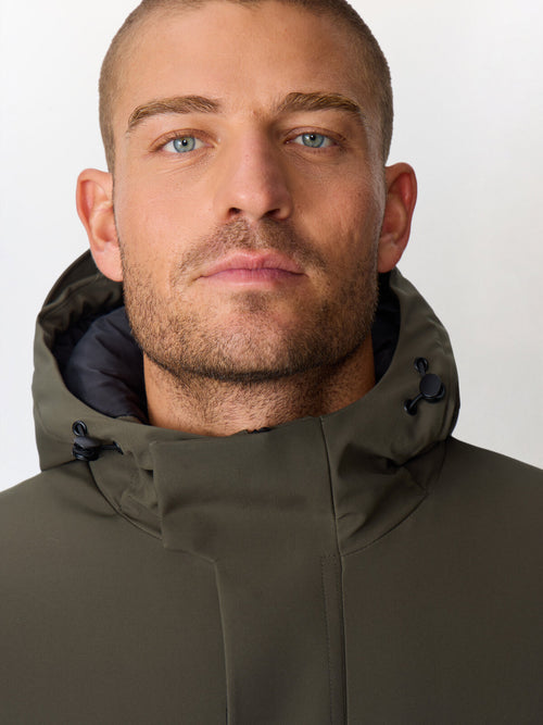 Parka kaki à capuche - Father & Sons   - 4 