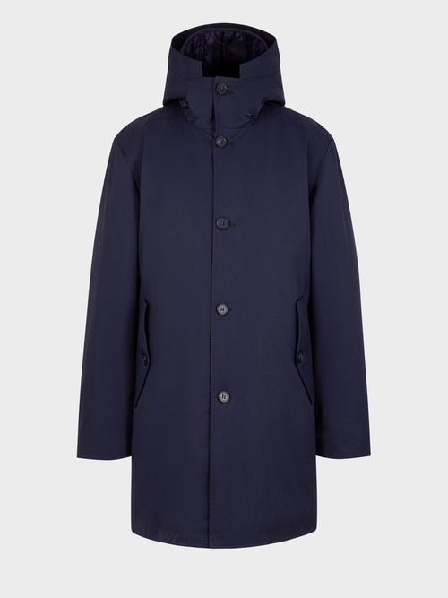 Parka bleu marine à capuche - Father & Sons   - 7 