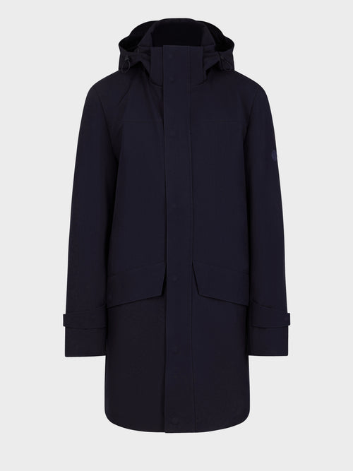 Parka bleu marine à capuche amovible - Father & Sons   - 8 