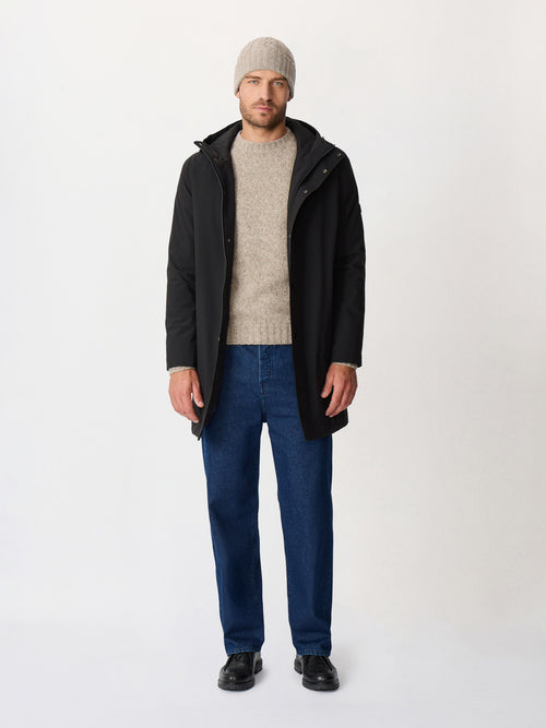 Parka noire à capuche - Father & Sons   - 4 