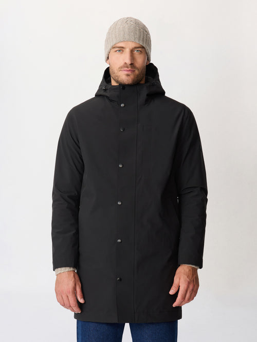 Parka noire à capuche - 1 - Father & Sons   - 9 