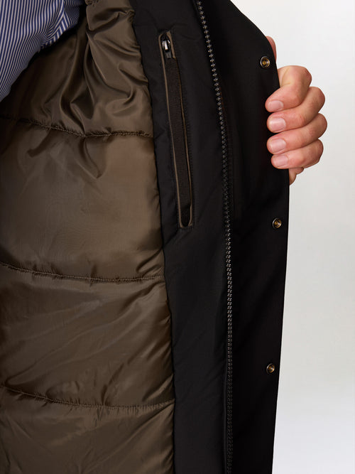 Parka noire à capuche - Father & Sons   - 6 