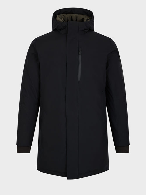 Parka noire à capuche - Father & Sons   - 1 