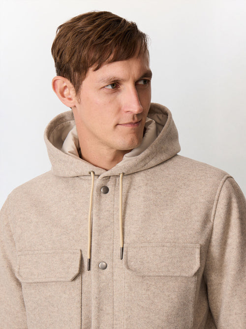 Blouson marron clair à parementure amovible - Father & Sons   - 5 