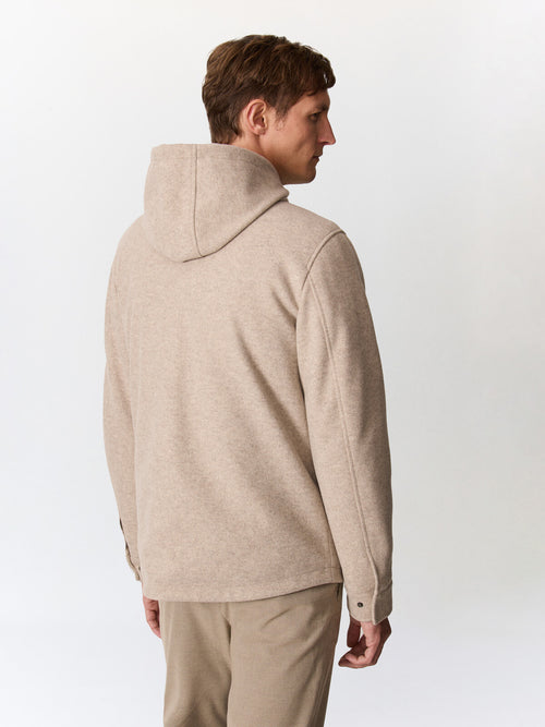 Blouson marron clair à parementure amovible - Father & Sons   - 3 