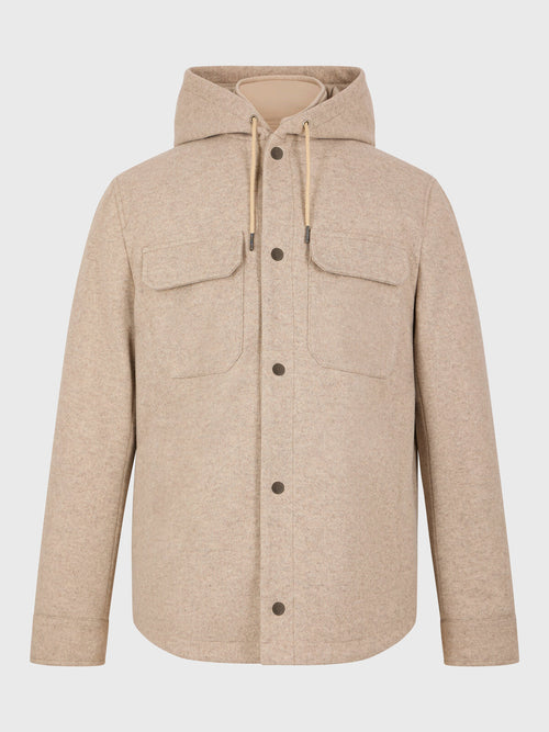 Blouson marron clair à parementure amovible - Father & Sons   - 6 