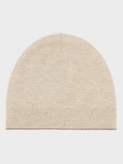 Bonnet en cachemire beige - Father & Sons   -  
