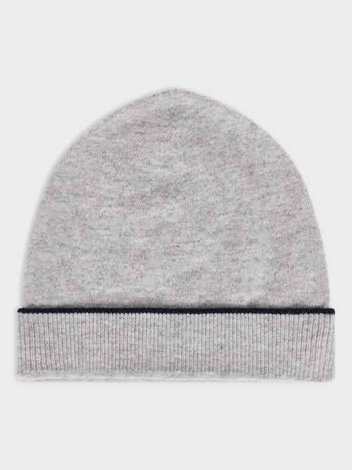 Bonnet en cachemire gris - 1 - Father & Sons   - 3 