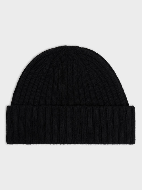 Bonnet en maille noire - 1 - Father & Sons   - 2 