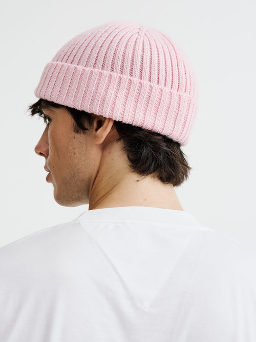 Bonnet en maille rose - Father & Sons   - 3 