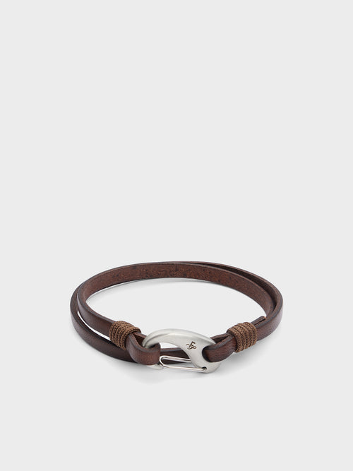 Bracelet en cuir cognac - Father & Sons   - 1 