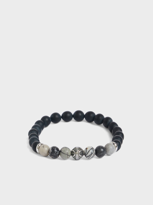 Bracelet en pierres agate et jaspe - 1 - Father & Sons   - 1 