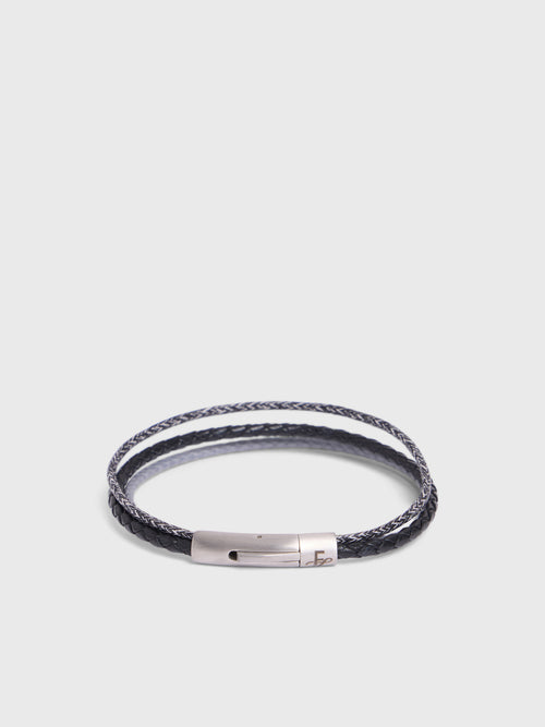 Bracelet bi-matière noir - 1 - Father & Sons   - 2 