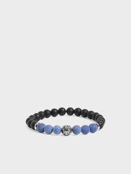 Bracelet en perles de lapis lazuli - 1 - Father & Sons   - 4 
