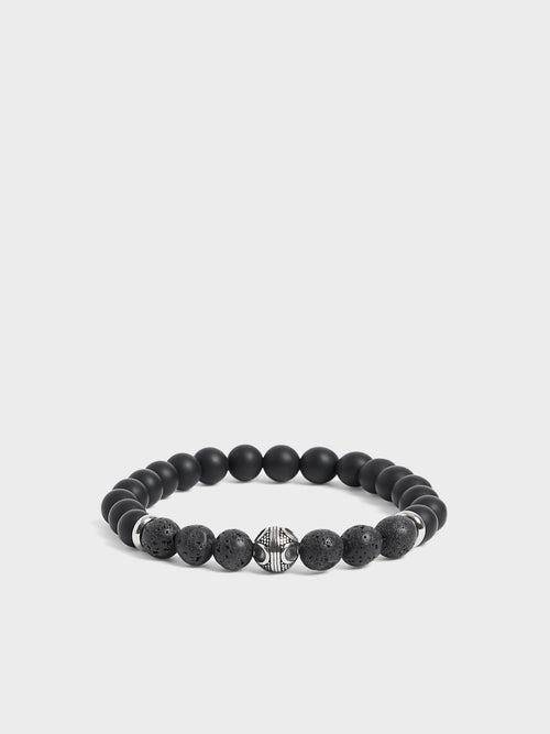 Bracelet en perles de lave - 1 - Father & Sons   - 6 
