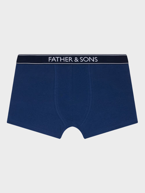 Boxer en microfibre bleu indigo - 1 - Father & Sons   - 5 