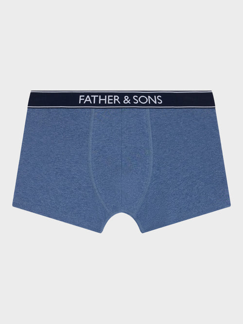 Boxer en microfibre bleu jeans - 1 - Father & Sons   - 4 