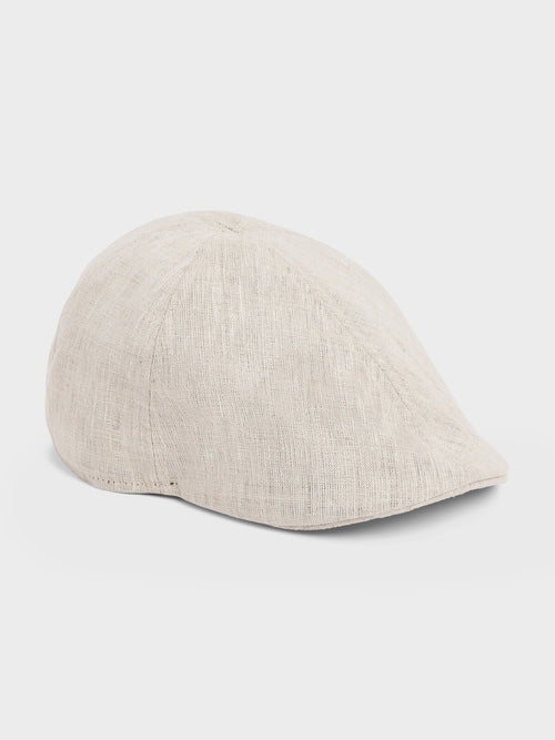 Casquette en lin beige - 1 - Father & Sons   - 3 