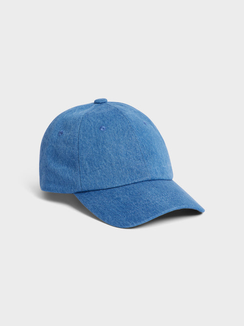 Casquette en coton bleu jeans - 1 - Father & Sons   - 1 