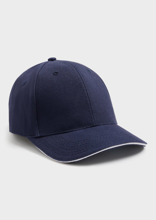 Casquette en coton uni bleu marine - 1 - Father & Sons   - 12 