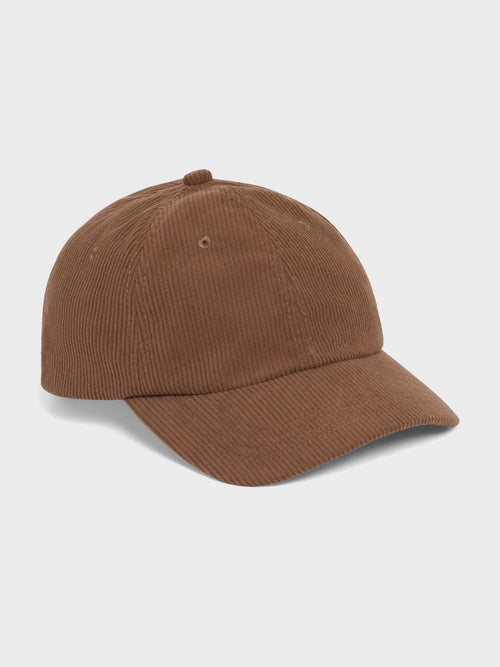 Casquette en velours côtelé marron - 1 - Father & Sons   - 18 