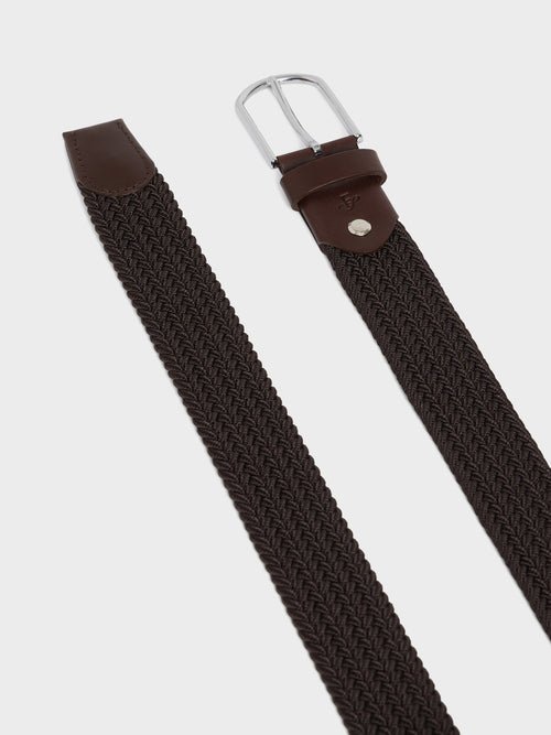 Ceinture tressée marron - Father & Sons   - 2 