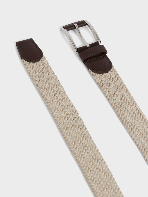 Ceinture tressée beige - 2 - Father & Sons   - 14 